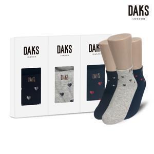 양말 숙녀 3족 선물세트 디자인미니 루렉스반쪽하트 25917