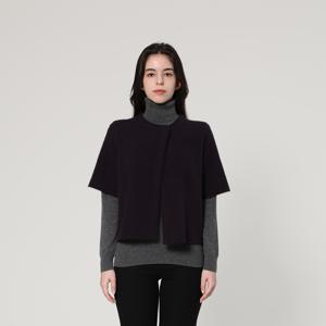 라쿤 블렌드 크루넥 반팔 가디건 (UFJKJA46BN-PURPLE)
