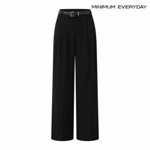 정상가:79,000원 ㅣ [미니멈 에브리데이]핀턱 벨티드 슬랙스 롱 팬츠 (EB3TA005D)