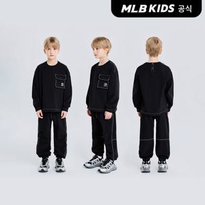 (공식) 25SS 베이직 아웃도어 우븐 맨투맨 세트 NY (Black) 7AS2B0151-50BKS