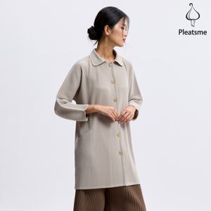 [최초가 219000원] 카라 플리츠 롱 자켓_PPJKF025009