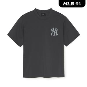 [공식] 데님라이크 모노그램 빅럭스 오버핏 기능성 반팔 티셔츠 NY (Charcoal Grey)