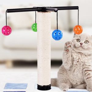 (70% OFF 땡처리특판) 고양이 방울공 캣폴 사이잘 스크래쳐