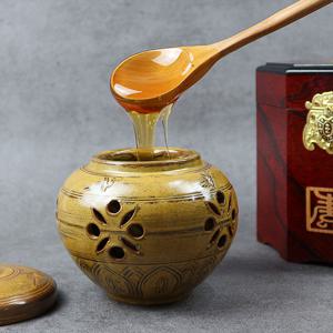 지리산 구례 천연벌꿀 선물세트(600g/황토도자기+고가구)+금보자기