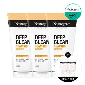 딥클린 포밍 클렌저 150g x3 +(증)아크네 포밍 클렌저 40g