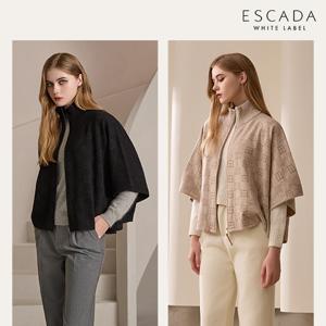 에스까다 25FW 캐시미어 자카드 니트케이프