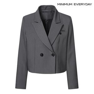 정상가:139,000원 ㅣ [미니멈 에브리데이]더블 버튼 크롭 자켓 (EB1JK025D)