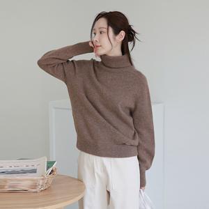 [최초가 109,000원]울100 케이트 슬릿 터틀넥 풀오버