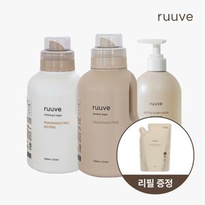 러베 홈케어 set_세탁세제+섬유유연제+주방세제 [+젖병&주방세제(레몬)]
