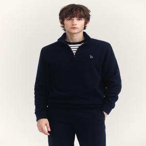 남성 [[24FW]] HZTS4D401N3 네이비 하프집업 맨투맨