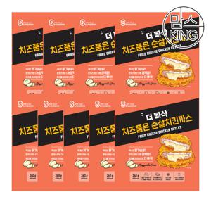 [맘스킹] 상신 돈까스 더빠삭 치즈품은 순살치킨까스 260gX9팩(18장)