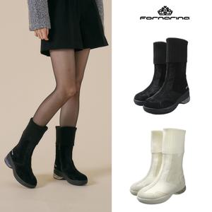 [이태리공식수입] 포나리나 프리미엄 UP 니트부츠 F242SE01