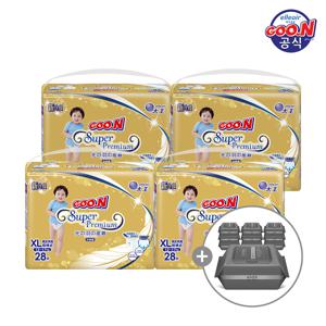 프리미엄 팬티 특대형(XL) 28P x 4팩 (+2박스 구매 시 물티슈 10팩)