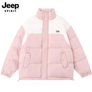 JEEP SPIRIT 지프 패딩 여 겨울 신상 베이커리 박시 패딩