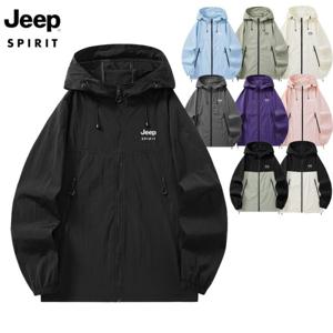 지프 JEEP SPIRIT  남녀공용 초경량 베이직 바람막이