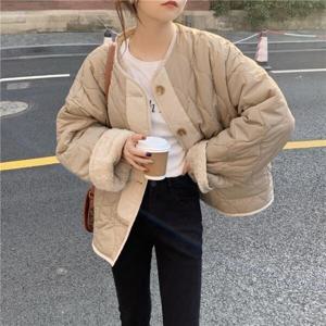여성 패딩/다운패딩점퍼/오버핏 양면 후리스 퀄팅 패딩 점퍼 자켓(3 color)
