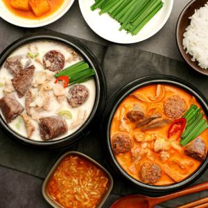 맛팜 가마솥으로 끓인 진한 순대국 국내산 돼지고기 폭탄 조리후 650ml
