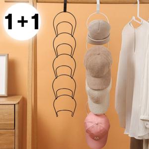 1+1 5단 모자걸이 모자 수납함 보관함 도어행거 (2color)
