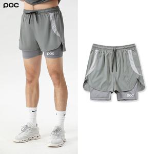 POC 남성용 경량가짜 투피스 냉장고 자외선을 차단한 속건성 트레이닝 반바지 비치팬츠 POC