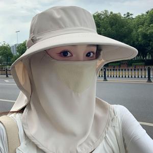 360도 완벽 자외선차단 마스크 플랩캡 모자 썬캡 야외활동
