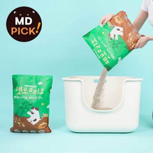(지마켓 MD픽  고양이모래 BEST) 펫폴리오 벤토나이트 베이직샌드 고양이모래6kgx3개(18kg)