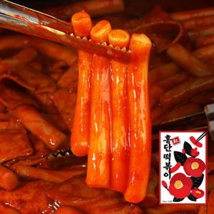 홍단떡볶이 밀키트 밀떡볶이 기본맛 450g 1-2인분 x 5팩 찐한 장맛 차원이다른 부산식 떡볶이