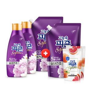 고농축섬유유연제 피죤 시그니처 1Lx2개 +1.6L +1.6L 증정+보타닉 200ml x2개