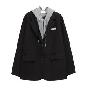 봄과 가을 봄과 겨울 후드 수트 재킷 남성 및 여성 롱 수트에 같은 단락을 가진 남성 및 여성