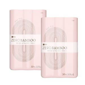 휴홈 글루프리 제로 대나무 화장지30M 30롤x2팩