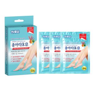 하루온 종아리 휴식 쿨링시트 1박스 (6매 x 3개 총 18매입) / 붓기 다리 패치 부종 휴족