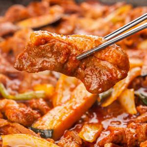 닭다리살 꿀매실 닭갈비 1kg 매콤 달콤 간편조리  달콤한 꿀과 매실이 어우러진 특제 양념