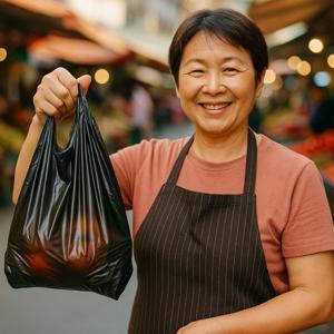 3L 70장 시장비닐봉투 검정 마트봉투 비닐봉투 쓰레기봉투 포장봉투 시장비닐