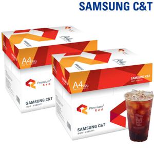 삼성물산 레드 A4 80g 2500매 2박스 5000매