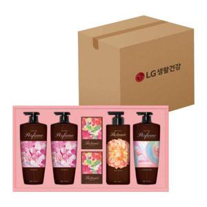 LG 엘지 25년 추석 선물세트 정성담은 샴푸바디 프리미엄 퍼퓸컬렉션 세트 x 4개 (1박스)