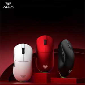 독거미 AULA V9 시리즈 올파워 무선 게이밍 마우스 경량화 PAW3395 /PAW3950 RGB 8KHz 300/600mAh