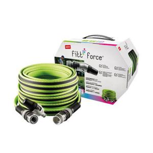FITT FORCE 플랫호스 라임 20M 노즐타입 경량 납작호스 이탈리아 피트 포스호스 내경12.5mm 카라반 캠핑카