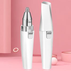 휴대용 전동 눈썹정리기 코털 제모 USB충전식 2헤드 교체트리머 OHA-EYBT