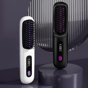 무선 헤어빗 고데기 브러쉬 매직기 파우치포함 (3color)