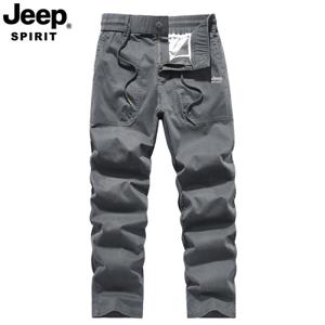 JEEP SPIRIT 남자 조거팬츠 와이드 가을 스판 밴딩 카고바지
