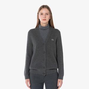 (10%추가적립) 라코스테 여성 베이직 방모 브이넥 가디건 AF199E-54N 050