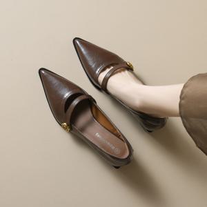 여성 빅사이즈 정장구두 4cm