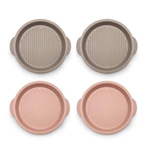 국산 원형 플레이트 접시 4P 전자레인지용 내열 간식 디저트 플레이팅 그릇