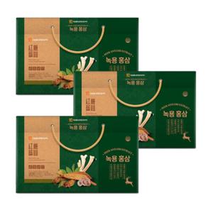 대웅 녹용 홍삼 70ml x 30포 3박스 프리미엄 부모님 추석 건강 효도 선물세트 거래처 판촉 6년근