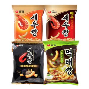 새우깡 4봉 + 매운새우깡 4봉 + 새우깡블랙4봉 + 먹태깡 4봉