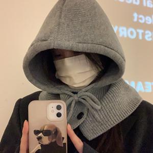 겨울 데일리 단추 니트 바라클라바 1+1 (다주리)