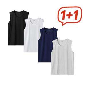 1+1 슬기로운 나시 생활 U라인 메쉬 민소매 아이스 티셔츠 런닝 시원한 메쉬 소재로 여름을 준비하세요~
