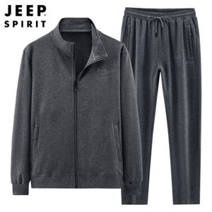 JEEP SPIRIT 가을 스판 트레이닝세트 남성 데일리 컴포트 추리닝 XL-8XL
