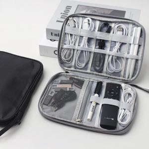 다용도 케이블 정리 파우치/여행용/USB/충전기/이어폰/정리함/가방/손잡이/디지털/보조베터리/필기구/수납