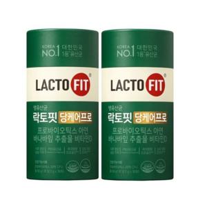 종근당 락토핏 당케어프로 30포 2통 x 2개월분 / 비타민D 혈당케어 뼈건강 장건강 업그레이드 당케어