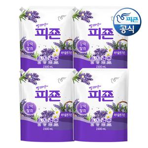 피죤 섬유유연제 바이올렛가든 2.3L 리필 x 4개